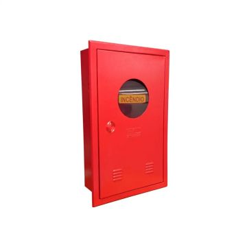 Caixa de Mangueira Metálica (Hidrante) Embutir com Visor 90 x 60 x 17cm