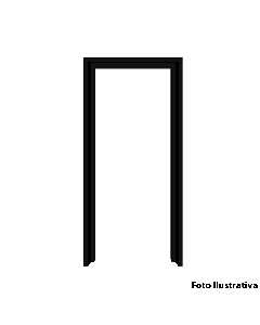 Marco Porta Corta Fogo Preto Chumbado 100x210 Portex