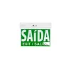Placa de sinalização saída de emergência LED SLIM autônoma verde - 24x18cm uma face Placa de sinalização saída de emergência LED SLIM autônoma verde - 24x18cm uma face