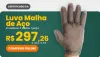 Luva Malha de Aço 5 dedos com CA luva malha de aco 5 dedos com ca